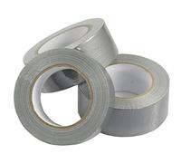 triplast 50 mm x 50 m fuerte Gaffa Duct cinta - plata (Pack de 6)