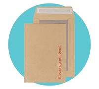 Triplast 50 sobres de cartón duro A5 C5 de manila (229 x 162 mm), sobres con parte trasera de cartón con tira de despegar y sellar, sobres rígidos para no doblar, para enviar y almacenar documentos