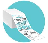 Triplast 500 etiquetas blancas para impresora térmica (102 x 152 mm), para imprimir etiquetas de mensajería y envío, compatibles con todas las impresoras térmicas