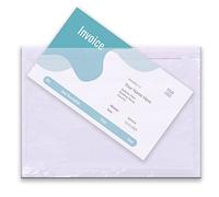 Triplast 500 sobres de plástico transparente para documentos A5 (225 x 165 mm), para colocar facturas, listas de embalaje y notas de entrega en paquetes