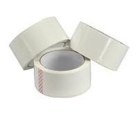 Triplast Cinta de embalaje de bajo ruido, 48 mm x 66 m, color blanco (paquete de 36)