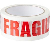 Triplast Cinta de embalaje de paquete de 48 mm x 66 m impresa frágil de bajo ruido