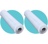 Triplast - Plástico para embalaje retráctil, 400 mm x 250 m, transparente (Paquete de 2)