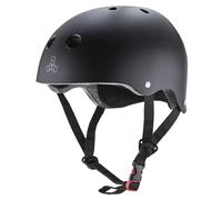 Triple 8 Kopfschutz Brainsaver Double Certification - Casco de Skateboarding, Color Negro, Talla L/XL