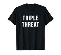 Triple Amenaza intérprete Divertido Camiseta gráfica económica