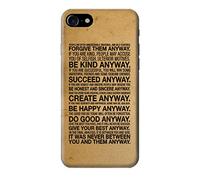 Triple C E2513 Mother Teresa Anyway Quotes Funda Carcasa Case para iPhone 7