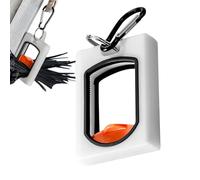 Triple Cable Organizer - Clip de alambre para sorting | ABS with Glow Strip, Compact Cord Holder, Desk Mounting Bracket, Interior Outdoor Use, Home Office Setup, Night Visibility Aid