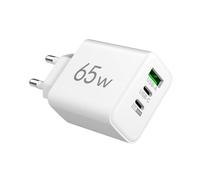 Triple Charger | 65W Multi-Port Phone Charger | 1 +2 PD Ports, Europäischer/amerikanischer Standard