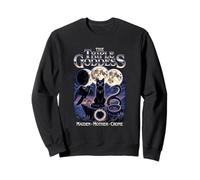 Triple Diosa Fases Lunares Gato Negro Cuervo Serpiente Wiccan Sudadera