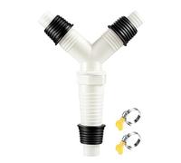 Triple Hose Connector Válvula, 3 vías Split Adapter, 7,87 pulgadas System, Strong Plumbing Fitting, Minimal Utility Design Style for Technician Installation Use Use