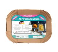 Triple k&s Airfryer Papel de horno compatible con Ninja AF300EU AF400EU SL400EU AF500EU, otras freidoras de aire caliente COSORI Philips Cecotec Midea Russell Hobbs Airfryer (120 unidades, 20,5 x 14 m