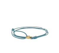 TRIPLE K&S Pulsera fina enroscable para hombre y mujer con cierre de mosquetón, hecha a mano, joyería marítima surfista, pulsera de tela minimalista, Einstellbar, Cordón encerado, No es una piedra
