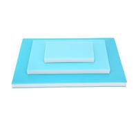 Triple Layered Rubber Block Stamping Engraving Carving Block PVC Rubber Block Blue White Blue for DIY Craft Carving Engraving Projects 3 Pack 3 Sizes
