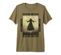 Triple Luna Símbolos Wicca 4 Elementos Bruja Neopaganismo Camiseta Premium
