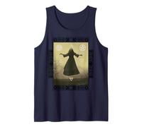 Triple Luna Símbolos Wicca 4 Elementos Bruja Neopaganismo Camiseta sin Mangas