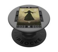 Triple Luna Símbolos Wicca 4 Elementos Bruja Neopaganismo PopSockets PopGrip Adhesivo