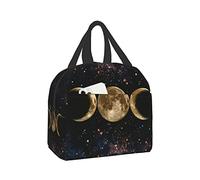 Triple Moon Goddess Wiccan Galaxy Wicca Lunch Tote Bag para mujeres Regalos de moda Plegable Simple Modern DIY Bag Large, One Size