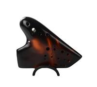Triple Ocarina Alto C Key AC Instrumentación Musical Profesional Cerámica Ocarinas Instrumentos Accesorios (Color : A)