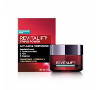 Triple Power hidratante facial antiedad - Pro-retinol, ácido hialurónico y vitamina C - Reduce las arrugas - Sin perfume - 1,7 oz