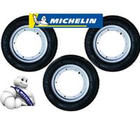 Triple Ruedas Completo Michelin 3.50 10 S83 para Piaggio Vespa Px 125/150/200