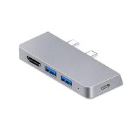 Triple USB C Hubs Display Estaciones de acoplamiento para Pro8 / 9 / X con concentradores de ranura para tarjeta 4K