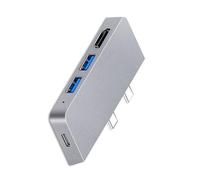 Triple USB C Hubs Display Estaciones de acoplamiento para Pro8/9/X con USB C y ranura para tarjeta 4K