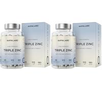 Triple Zinc con Vitamina C Natural - 25mg - 1 Cápsula al Día | 3x Formas de Zinc - Picolinato, Bisglicinato y Monometionina - 180 Cápsulas - Suministro para 6 Meses - Veganos