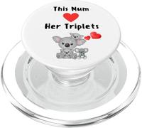 Triplet mamá Lindo Koala Familia Australia Amante trío Cita PopSockets PopGrip para MagSafe