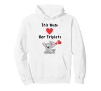 Triplet mamá Lindo Koala Familia Australia Amante trío Cita Sudadera con Capucha