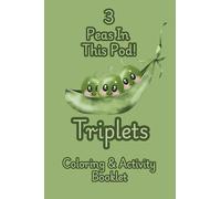Triplets: 3 Peas In This Pod!: Coloring & Activity Booklet (4x6in.) Baby Shower Party Favor/Souvenir