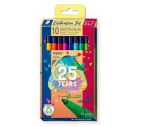 Staedtler Rotuladores Triplus 323 C10 TA Colour Limited Edition – punta fibra 1 mm, colores (8+2)