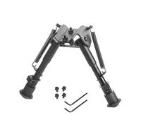 Tripod Case, MLock Bipode para Rifle, Brigade Telescópico Adjustable de 6-9 Pulgadas Com Marco de Soporte Retractil de Retorno por Resorte Instalación, para Cazar y Disparar
