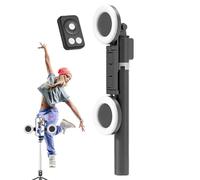 Tripod for Phone with Light - 67-Inch Adjustable Phone Tripod Stand, Portable Cell Phone Holder with Wireless Remote, Perfect for Recording, Vlogging, Live Streaming, Fits Most Smartphones