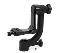 Tripod Head 360° Tripod Panoramic Gimbal Pan Head Ball Mount 22 x 8 x 21 cm, soporte de estructura suave panorámico tripod Head para cámara de telefoto, color negro, DENGFEN