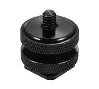 Tripod Hot Shoe Connector - Adaptador de Doble Cable, Abrazadera de Tornillo de Montaje | Extensión de cámara para equipo de micrófono, soporte estabilizador, placa de conversión de zapatos