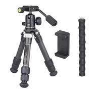 Tripod, Mini trípode de sobremesa Compacto de Fibra de Carbono de 10 Capas con Capacidad de 10 kg for vídeo Digital DSLR DV,for Parts(Add Clip Column)