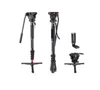 Tripod, Trípode monopié for cámara Profesional KX3232, telescópico de Aluminio, Compatible con pies y Cabezal Fluido Pan Tilt for DSLR Manfrotto,for Parts