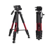 Tripod, Trípode Profesional con Cabezal esférico y Placa de liberación rápida, Compatible con cámaras Sony, Nikon, Canon, DSLR y Smartphones.,for Parts(Red)