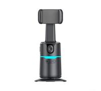 Trípode avanzado de seguimiento facial para teléfonos inteligentes con reconocimiento de gestos y batería de larga duración para ininterrumpido (negro)