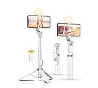 Trípode Bluetooth Selfie Stick con Mini trípode de teléfono extensible desmontable