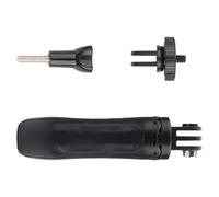 Trípode compacto y ligero para cámaras de acción, rotación estable de 360 grados, montaje de aleación de aluminio, palo selfie portátil, trípode ligero