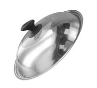 Trípode de acero inoxidable con tapa de wok con visibilidad clara y cubierta de verduras combinada para cocinar eficientemente y prevenir salpicaduras de aceite (28 cm)