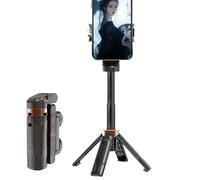 Trípode de bolsillo, trípode de teléfono compacto | Palo de Vlog portátil con obturador inalámbrico giratorio de 360 grados, trípode de teléfono compacto, trípode de teléfono con asa extensible para