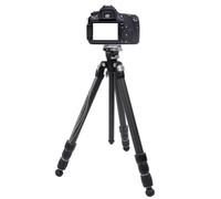 Trípode de Cámara Profesional, Trípode Compacto de Fibra de Carbono, Cabezal de Bola Hidráulico de 4 Secciones, Carga de 60 Kg, Trípode Ajustable para Fotografía y Vídeo para