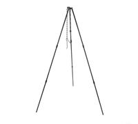 Trípode de camping al aire libre para colgar equipos de barbacoa y utensilios de cocina con rendimiento fiable (es negro)