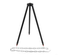 Trípode de camping para cocinar al aire libre fogata con altura ajustable y marco de aleación de aluminio para barbacoa estable y soporte de cocina