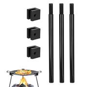Trípode de Camping para Cocinar - Trípode de Fogata para Cocinar, Rejilla de Trípode y Gancho para Linterna | Trípode Portátil para Fogata de Aleación de Aluminio, Desmontable, Multifuncional, Alt