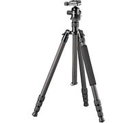 Trípode de Carbono para Cámara BRESSER BR-2504X8C-B1 hasta 10 kg, utilizable como Trípode de Suelo, Monópodo y Trípode de Tres Patas