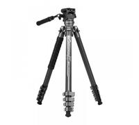 Trípode de carbono para vídeo Fotopro X airfly, gris