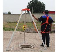 Trípode De Elevación Para Pozos De Registro, Trípode De Acceso A Espacios De Alta Resistencia Y Cabrestante Para Rescate De Emergencia, Trípodes De Aluminio Para Exteriores Contra Incendios, Fácil De